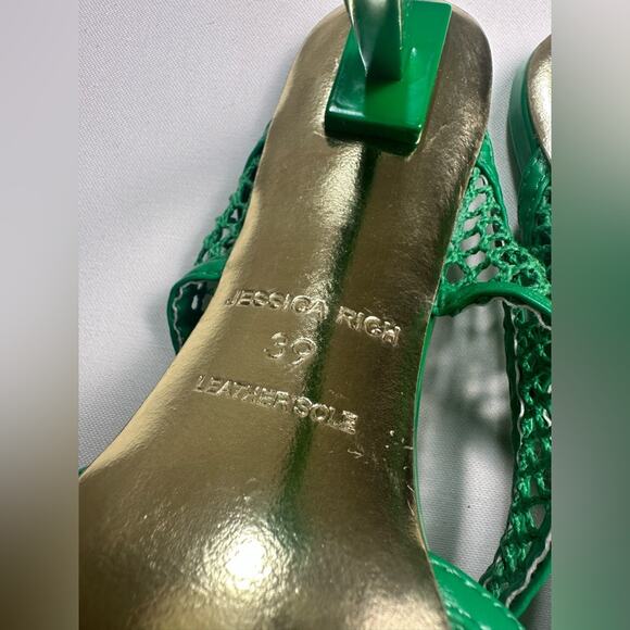 Jessica Rich Ysabelle Women's Size 8 Green Fishnet Pointed Toe Pump NWOB - Picture 6 of 8